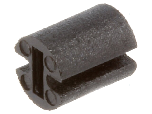 Afstandbus; LED; Øext: 4,5mm; ØLED: 3mm; L: 5,5mm; zwart; UL94V-2 Afstandbus; LED; Øext: 4,5mm; ØLED: 3mm; L: 5,5mm; zwart; UL94V-2